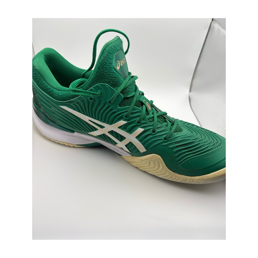 Asics Court FF 2 Novak Djokovic Green White Tennis Shoes Mens 1041A344-300 - Picture 8 of 10